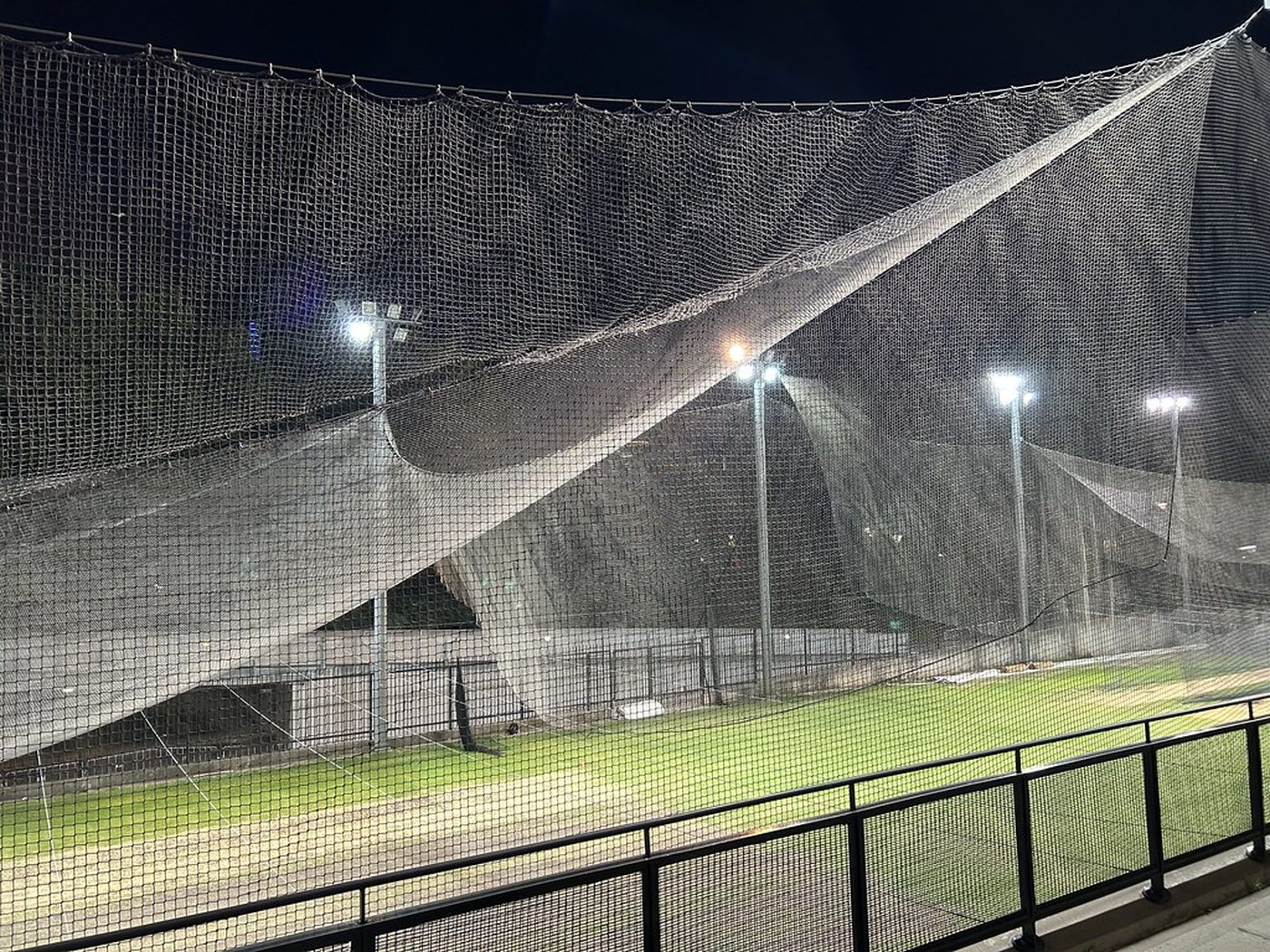 Cricket photo: nets or willow rack